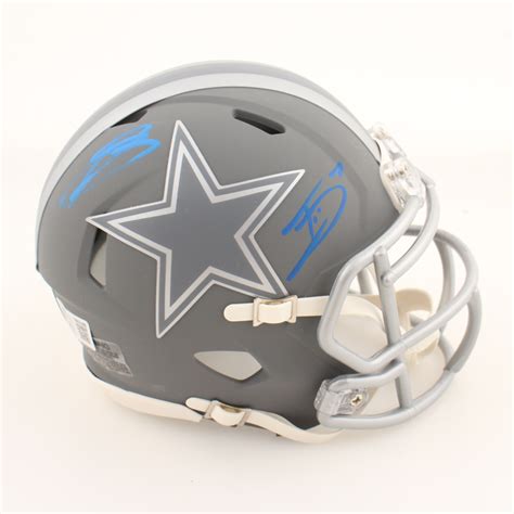 Trevon Diggs Signed Cowboys Slate Mini Helmet